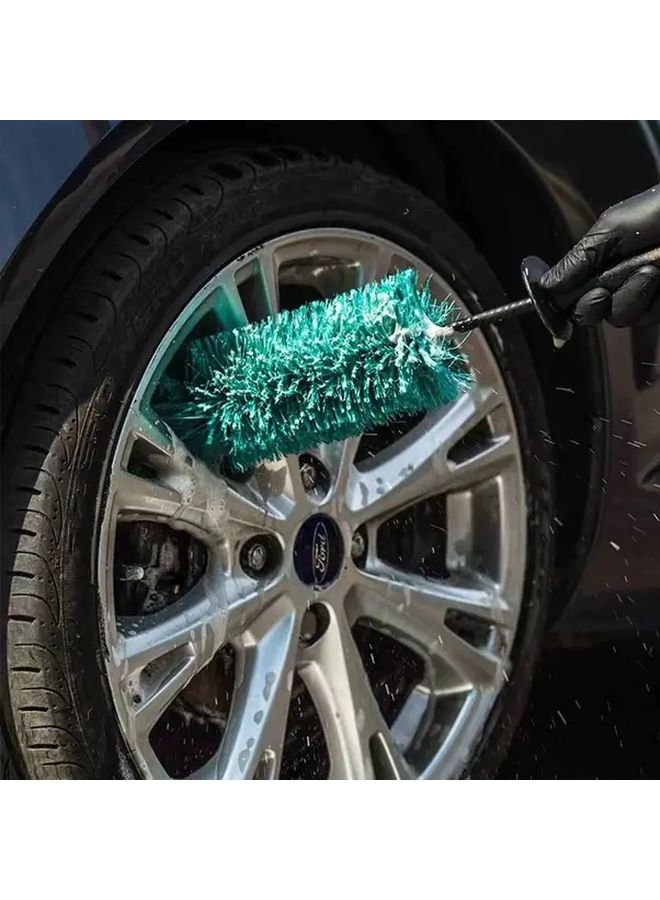 L Size Car Wash Microfiber Brush for Wheel Rim Engine Motorcycle Cleaning - Image 2